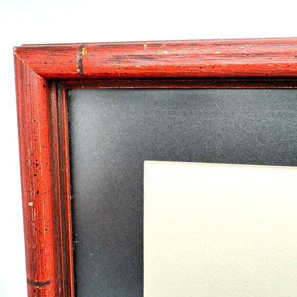Framed Bird Illustration Signed By Artist Martin Red Bamboo-Style Frame 7.25" - Picture 10 of 11